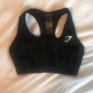 Black gymshark sports bra